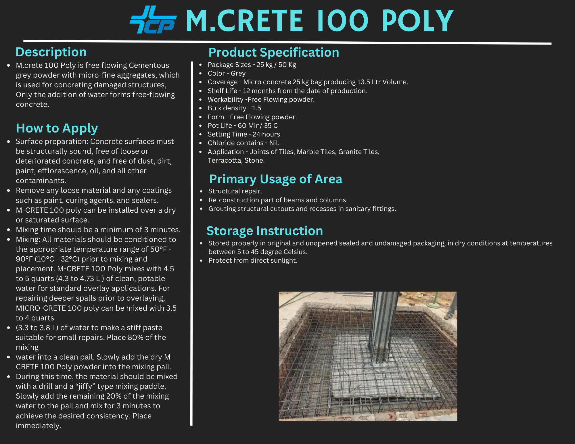 M Crete 100 POLY